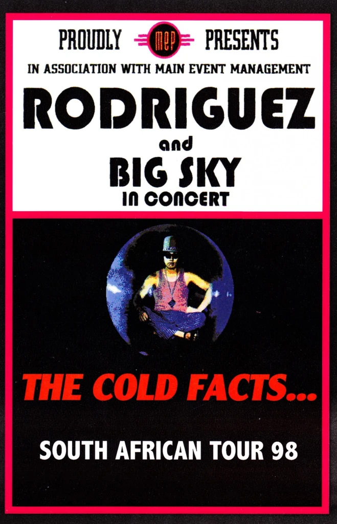 Poster: The Cold Facts… South African Tour 1998