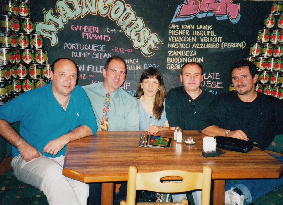 Sugar, Brian, Eva, Craig, David, 5 March 1998